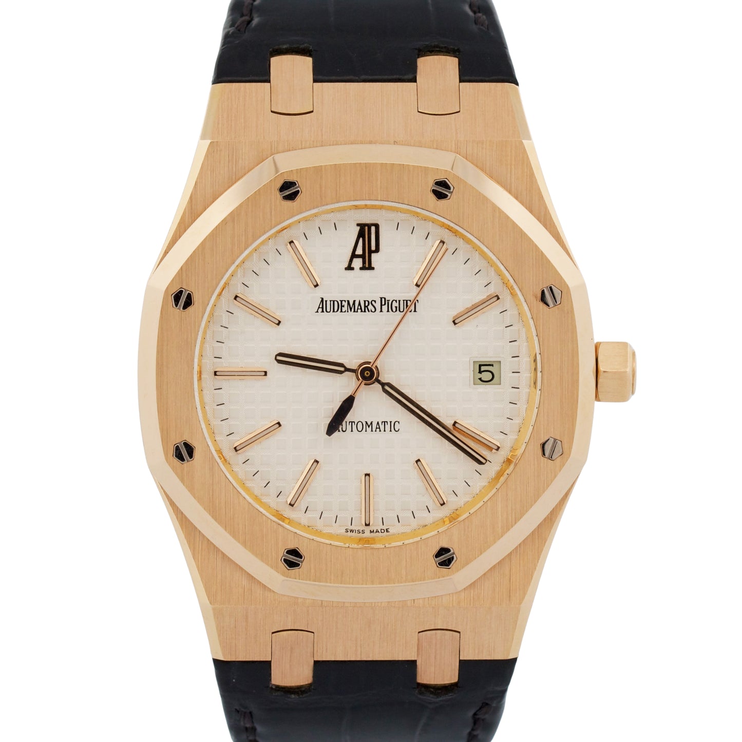 Audemars Piguet Royal Oak 18K Gold WHITE Leather 39mm 15300OR.OO.D088CR.02 BOX