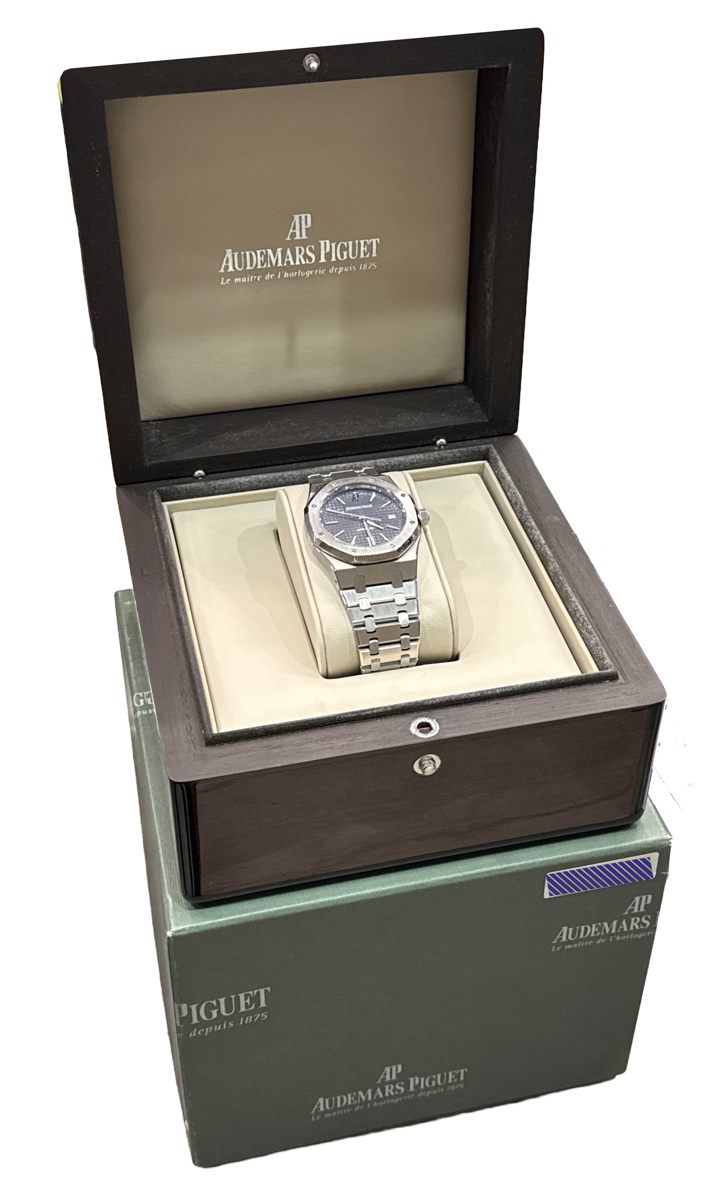 Audemars Piguet Royal Oak BLUE 39mm Stainless Steel 15300ST.OO.1220ST.02 BOX