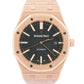 PAPERS Audemars Piguet Royal Oak 41mm BLACK 18K Gold 15400OR.OO.122OR.01 BOX