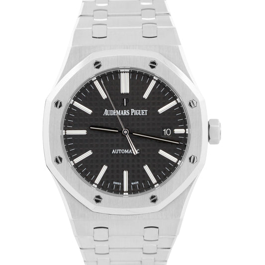 Audemars Piguet Royal Oak 15400ST.OO.1220ST.01 Black 41mm Stainless Steel Watch