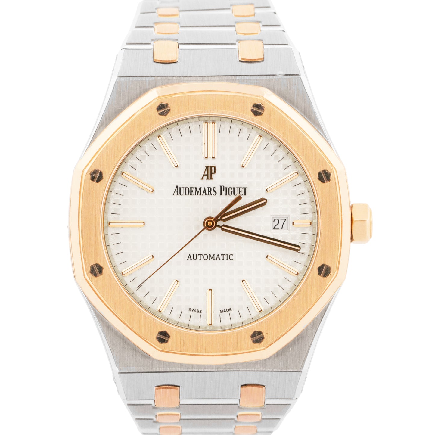 Audemars Piguet Royal Oak WHITE Steel 18K Gold 41mm 15400SR.OO.1220SR.01 BOX