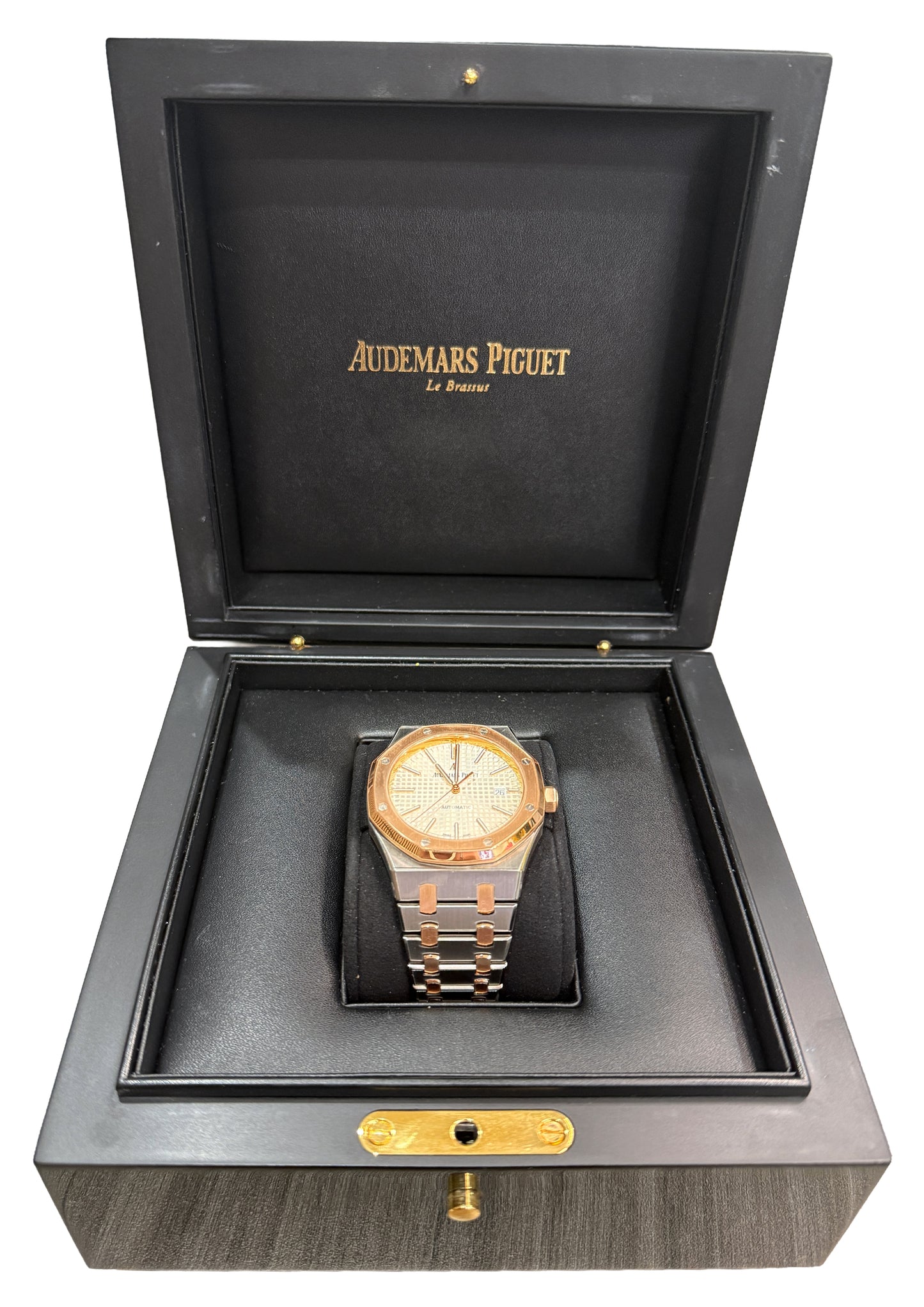 Audemars Piguet Royal Oak WHITE Steel 18K Gold 41mm 15400SR.OO.1220SR.01 BOX
