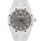 PAPERS Audemars Piguet Royal Oak Gray RHODIUM Stainless 41mm 15500ST Watch BOX