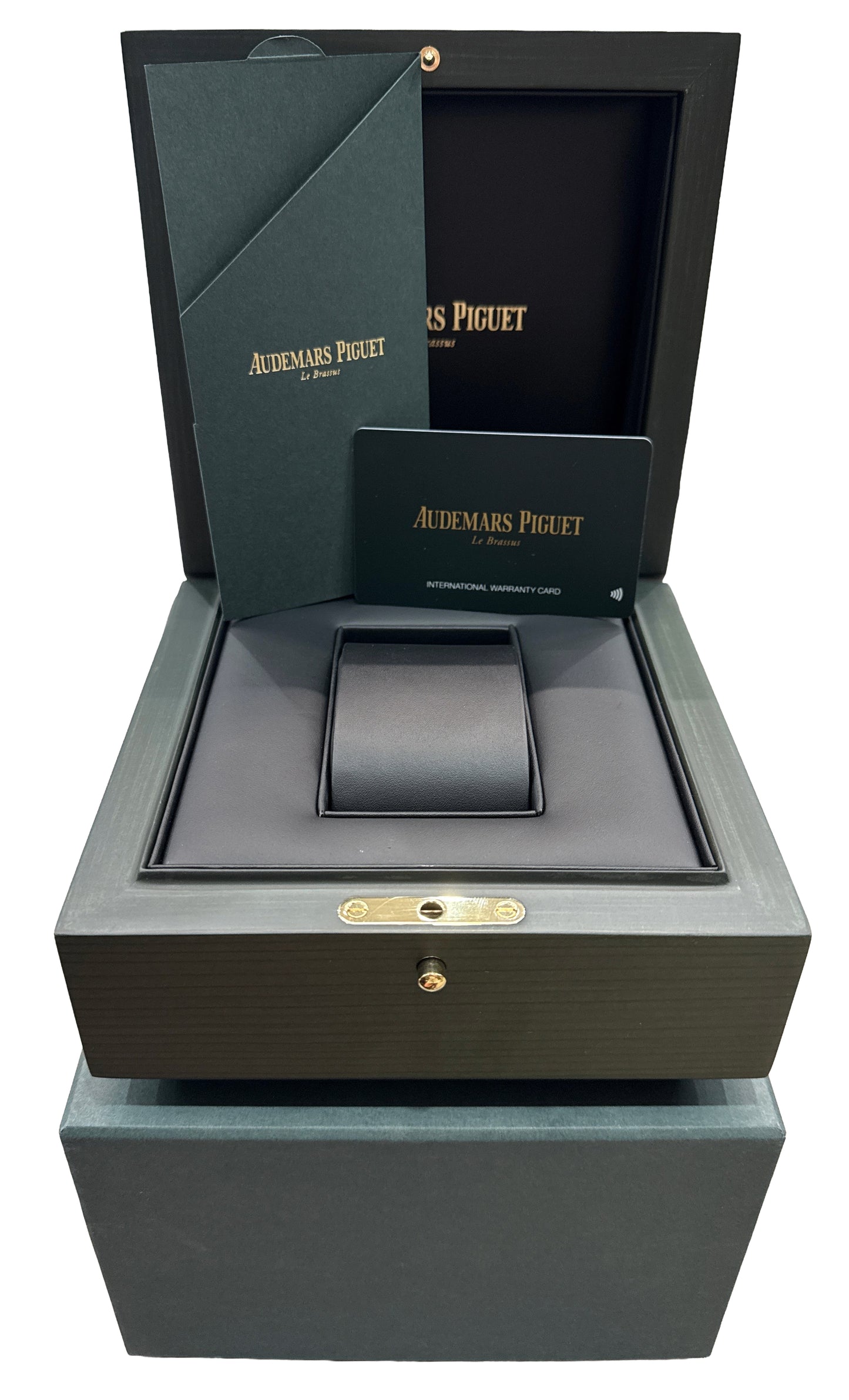 NEW PAPERS Audemars Piguet Royal Oak BLACK 41mm Steel 15510ST.OO.1320ST.02 BOX