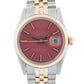 VINTAGE Rolex DateJust PURPLE 14K Gold Stainless Steel JUBILEE 36mm 16000 Watch