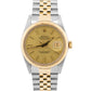 1986 Rolex DateJust CHAMPAGNE 18K Yellow Gold Steel JUBILEE 36mm 16013 Watch