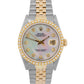 Rolex DateJust 36mm MOP DIAMOND Two-Tone 18K Yellow Gold JUBILEE Watch 16013