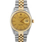 Rolex DateJust 36mm CHAMPAGNE Two-Tone 18K Yellow Gold Steel JUBILEE Watch 1601