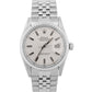 1983 Rolex DateJust 36mm SILVER Stainless Steel Automatic JUBILEE 16030 BOX