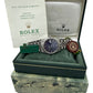 PAPERS Rolex DateJust 36mm BLUE Stainless Steel Engine-Turned JUBILEE 16030 BOX
