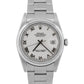 2004 Rolex DateJust 16200 White Roman Stainless Steel 36mm Oyster RSC Box Papers