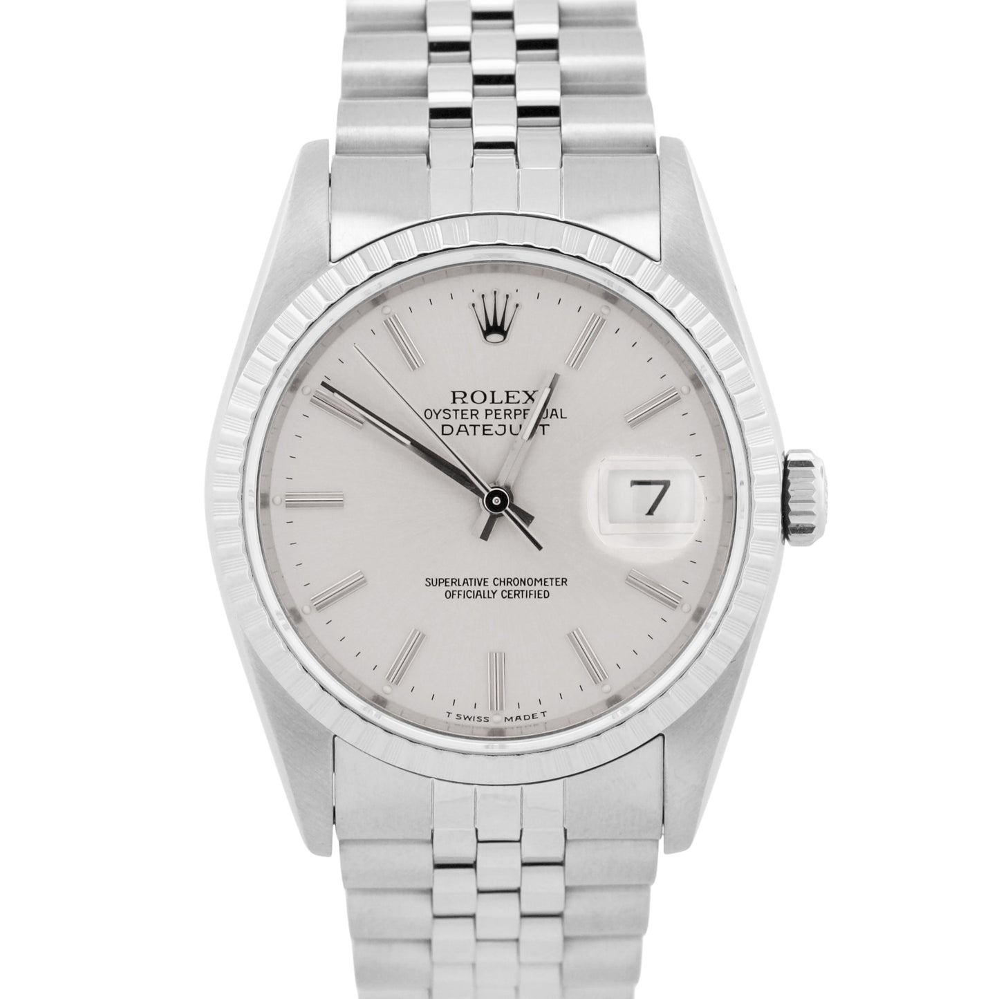 2018 RSC Rolex DateJust 36mm SILVER Stainless Steel JUBILEE Automatic 16220
