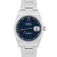 Rolex DateJust 16220 Blue Stainless Steel Engine-Turned Automatic 36mm Watch Box