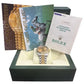 1996 PAPERS Rolex DateJust 36mm CHAMPAGNE No-Holes Steel JUBILEE 18K 16233 BOX