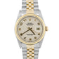 Rolex DateJust 36mm IVORY JUBILEE ARABIC 18K Yellow Gold Stainless Steel 16233