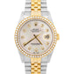 2001 PAPERS Rolex DateJust MOP DIAMOND 18K Steel Gold JUBILEE 36mm 16233 BOX