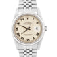 PAPERS Rolex DateJust CREAM ROMAN 36mm Steel 18K Gold JUBILEE 16234 Watch BOX
