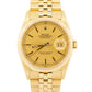 2021 RSC PAPERS Rolex DateJust 36mm CHAMPAGNE 18K Yellow Gold JUBILEE 16238 BOX