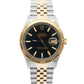 1986 Rolex DateJust 36mm BLACK Turn-O-Graph JUBILEE Steel 18K Yellow Gold 16253