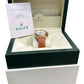 1996 PAPERS Rolex Daytona Cosmograph WHITE 18K Yellow Gold Leather 16518 BOX