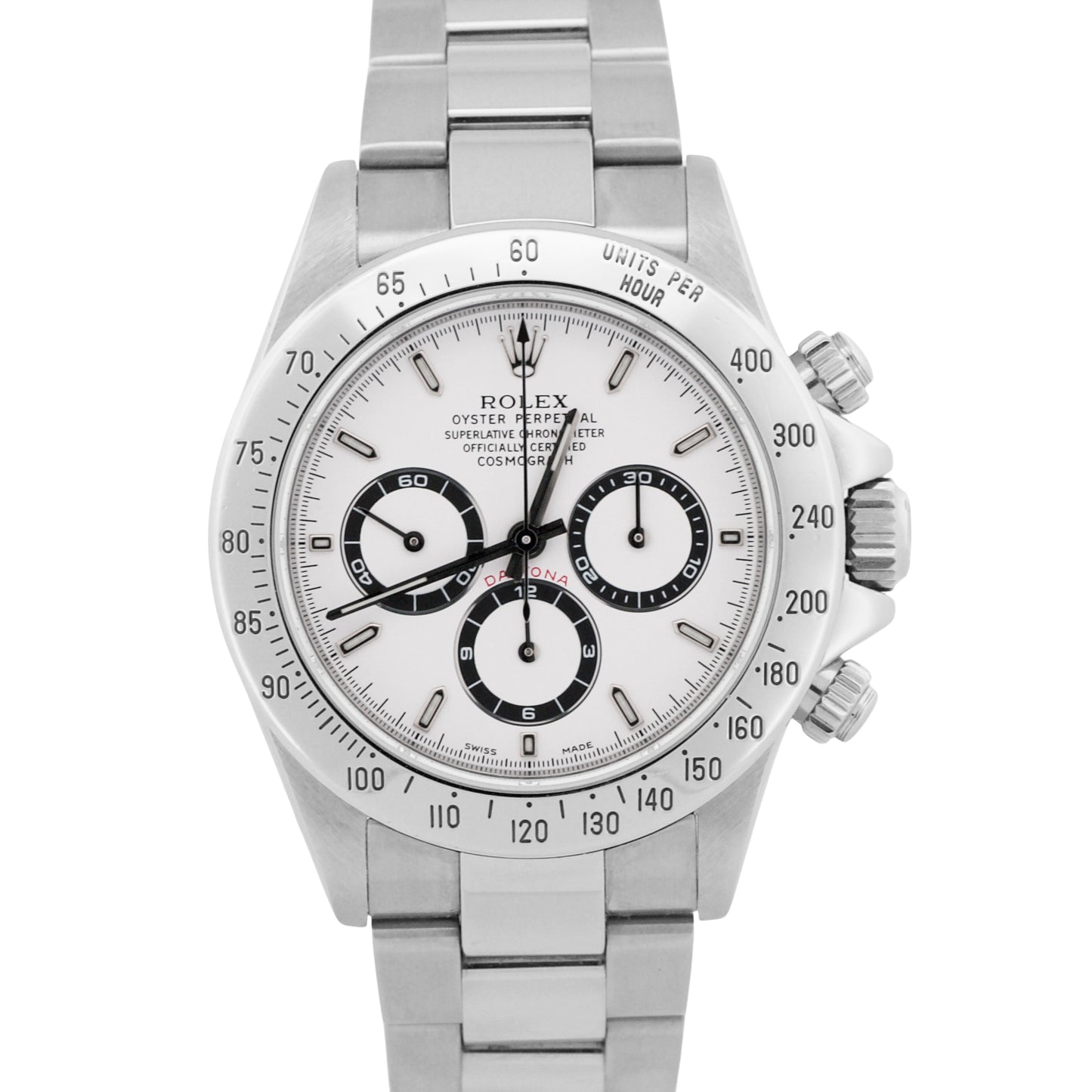 2026 RSC Rolex Daytona Cosmograph WHITE Stainless Steel ZENITH 40mm 16520 Watch