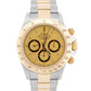 2000 Rolex Daytona Cosmograph CHAMPAGNE 18K Gold Stainless Steel ZENITH 16523