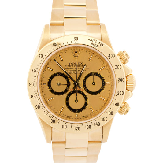 2024 RSC Rolex Daytona Cosmograph CHAMPAGNE 18K Gold INVERTED 6 40mm 16528 Watch