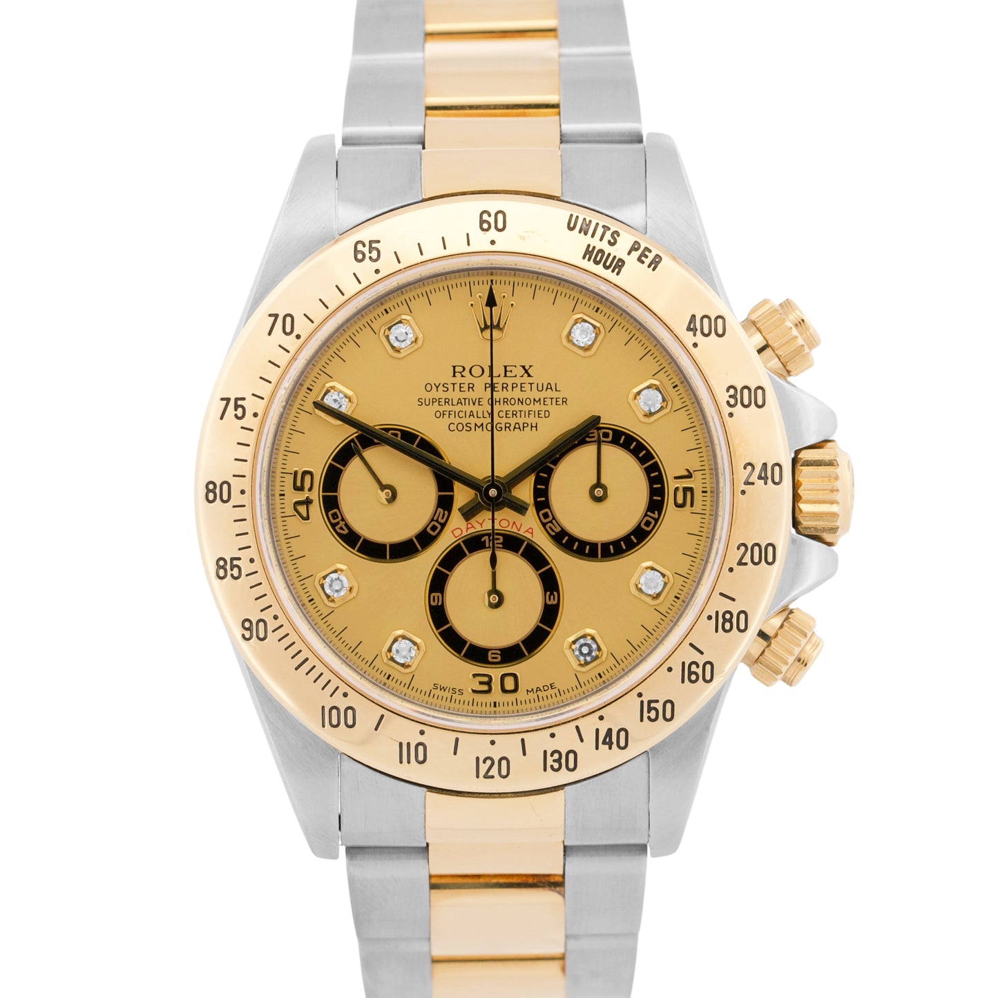2024 RSC Rolex Daytona Cosmograph CHAMPAGNE DIAMOND 18K Gold Steel 16523 BOX