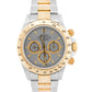 UNPOLISHED 1997 Rolex Daytona Cosmograph SLATE GRAY 18K Gold Steel 16523 BOX