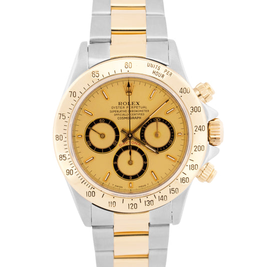 2014 RSC Rolex Daytona Cosmograph CHAMPAGNE 18K Gold Steel ZENITH 16523 BOX