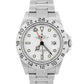 UNPOLISHED Rolex Explorer II 40mm WHITE 3168 Steel No-Holes REHAUT 16570 Watch
