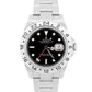 Rolex Explorer II BLACK Stainless Steel Red 40mm Rehaut NO-HOLES 16570 Watch