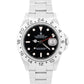 Rolex Explorer II 40mm BLACK Red Stainless Steel Oyster Date GMT Watch 16570