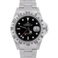 PAPERS Rolex Explorer II 40mm BLACK Steel NO-HOLES Red GMT Watch 16570 BOX