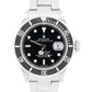 Rolex Submariner Date BLACK Stainless Steel NO-HOLES 40mm Automatic Watch 16610