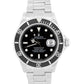 Rolex Submariner Date 16610 Black Stainless Steel Rehaut No-Holes 40mm Watch