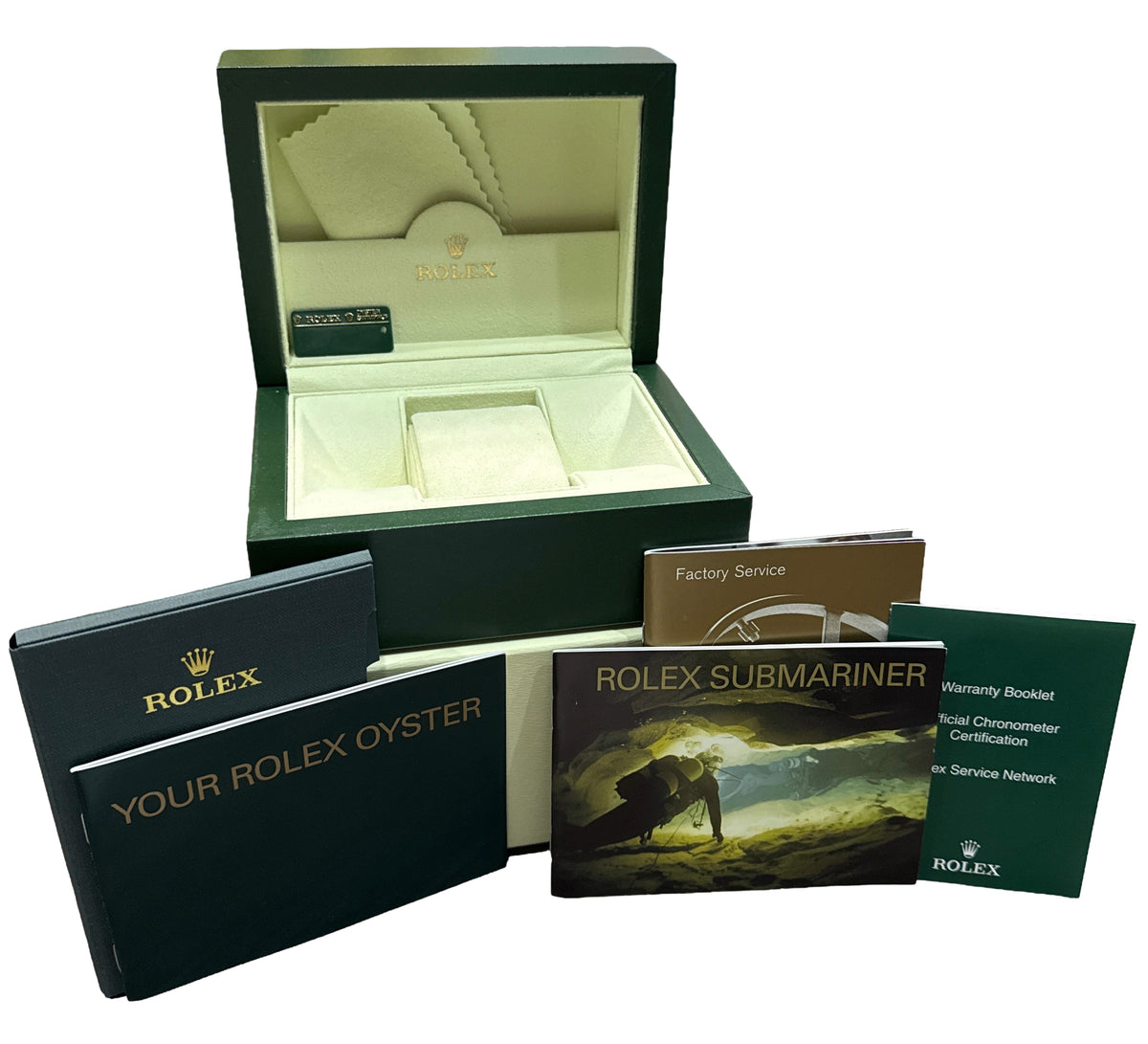 Rolex Submariner Date 16610 Rehaut No-Holes Black Stainless Steel 40mm Watch Box