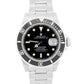 1991 Rolex Submariner Date PATINA BLACK Stainless Steel 40mm Oyster Watch 16610