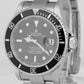 Rolex Submariner Date 40mm Stainless Steel Oyster NO-HOLES Black Watch 16610