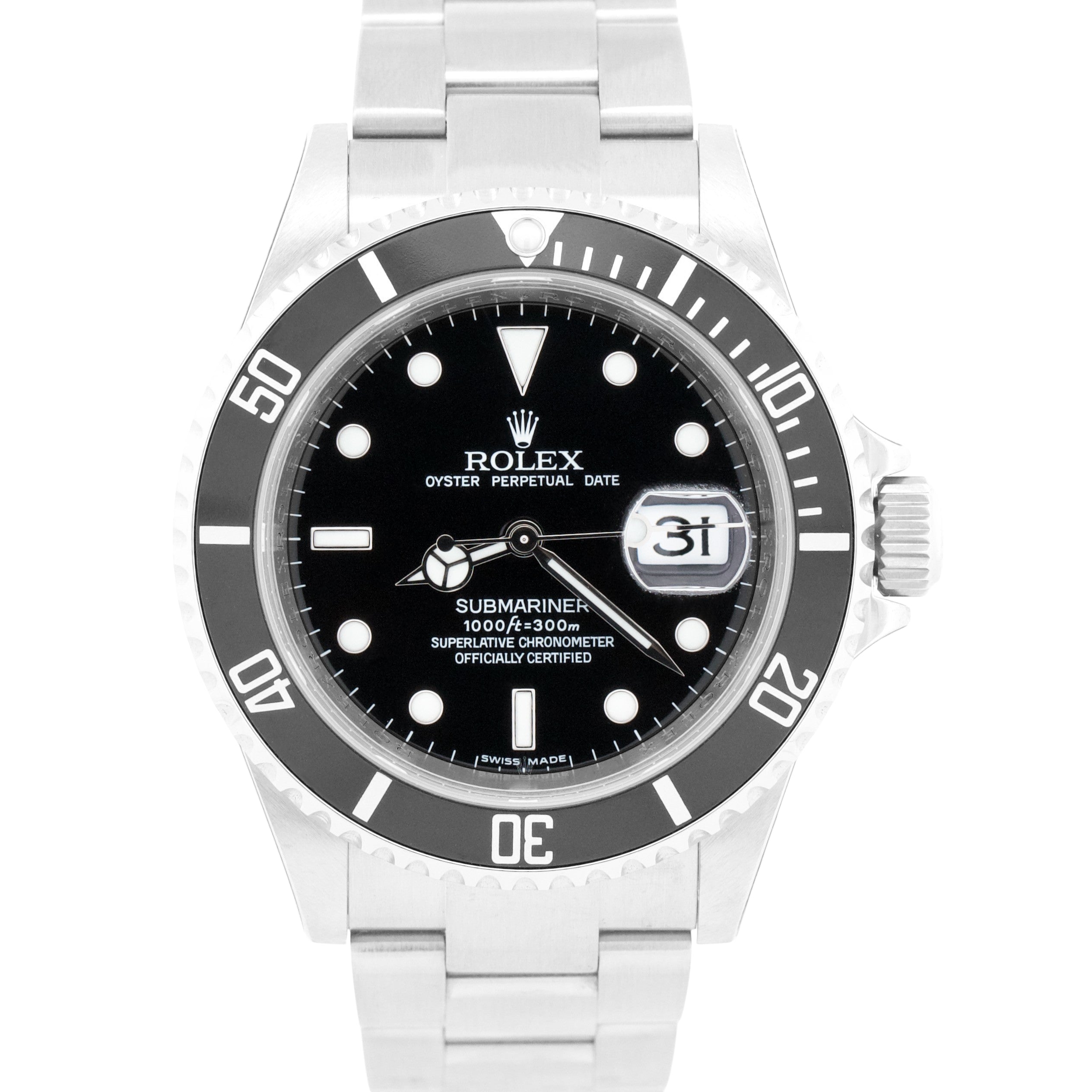 NOS STICKERED Rolex Submariner Date BLACK Steel RANDOM SERIAL 40mm