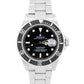 Rolex Submariner Date BLACK NO-HOLES Stainless Steel Dive 40mm 16610 Watch