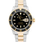 PAPERS Rolex Submariner Date Black SWISS ONLY 40mm Stainless 18K Gold 16613 BOX