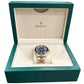 Rolex Submariner Date BLUE 18K Yellow Gold Oyster Automatic 40mm 16618 Watch BOX