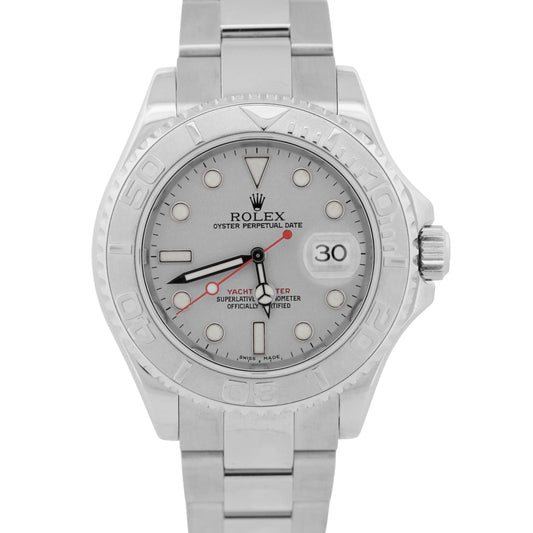 Rolex Yacht-Master PLATINUM Stainless Steel 40mm Oyster Date YM1 Watch 16622