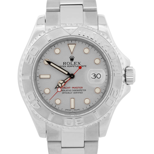 Rolex Yacht-Master PLATINUM Stainless Steel 40mm Oyster Date YM1 Watch 16622