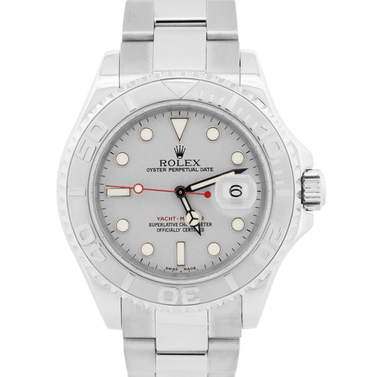 Rolex Yacht-Master PLATINUM Stainless Steel 40mm Oyster Date YM1 Watch 16622