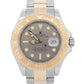 Rolex Yacht-Master 40mm SLATE Gray Two-Tone 18K Yellow Gold Steel 16623 Watch