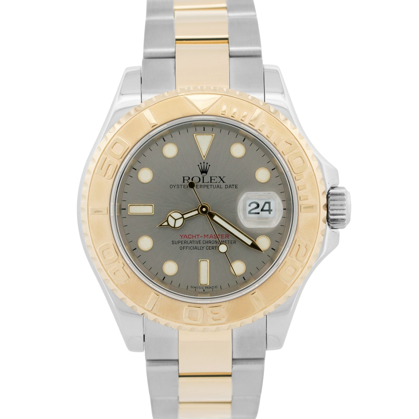 Rolex Yacht-Master 16623 Slate Gray 18K Yellow Gold Two-Tone Steel 40mm Watch