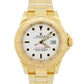 1993 Unpolished Rolex Yacht-Master 16628 White 18K Yellow Gold 40mm Oyster Watch