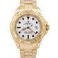 Rolex Yacht-Master 40 YM1 WHITE 18K Yellow Gold 40mm NO-HOLES Oyster 16628 Watch